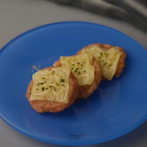 Cheesy Chicken Burger Steak