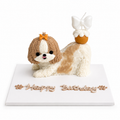 Stretching Dog Cake