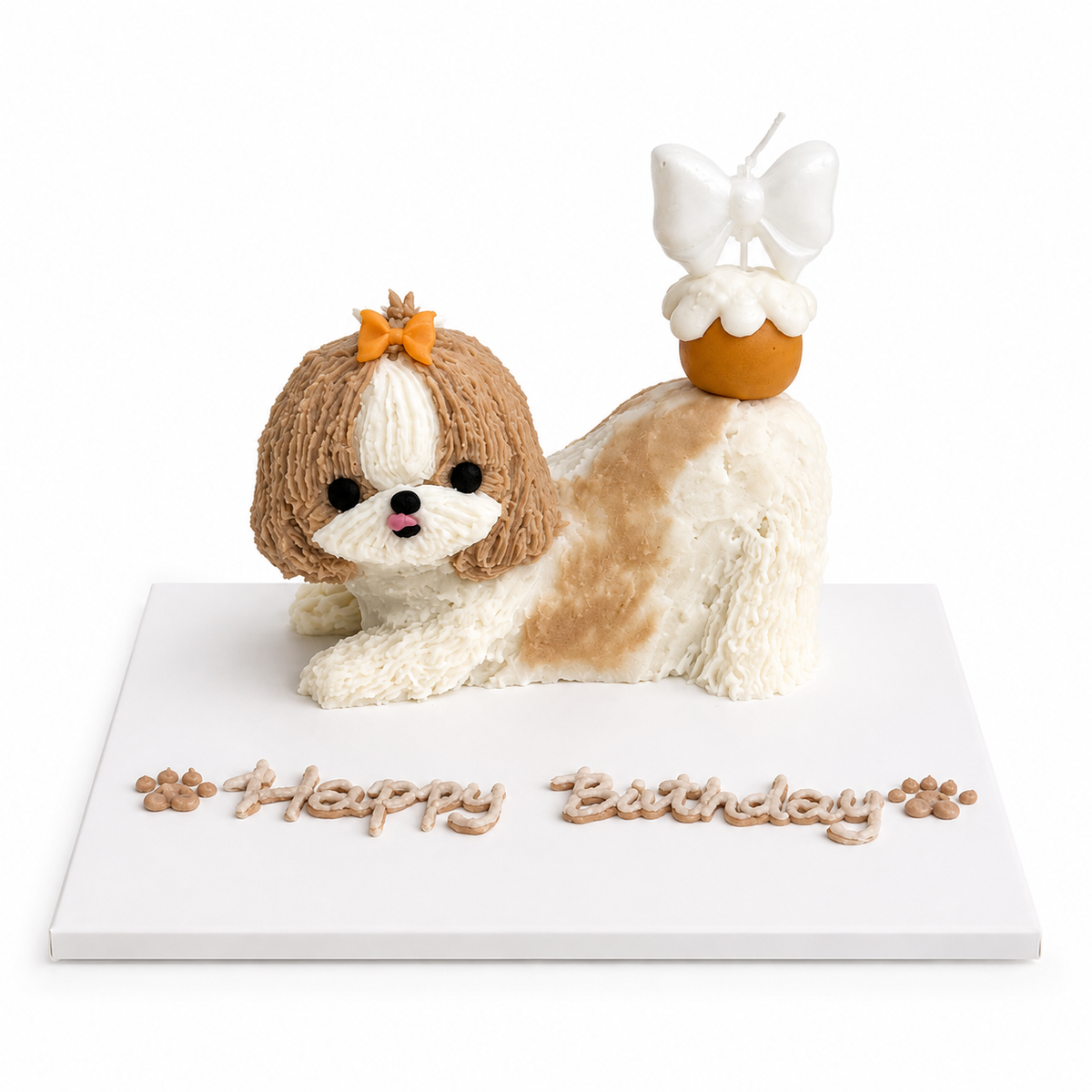 Stretching Dog Cake