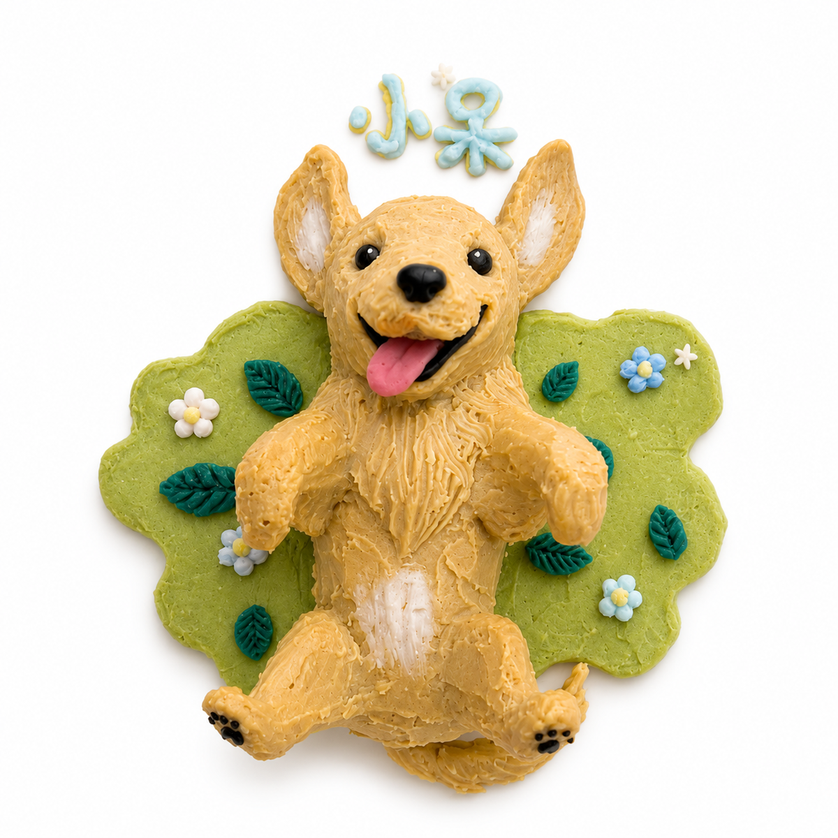 Playful Rolling Dog Cake