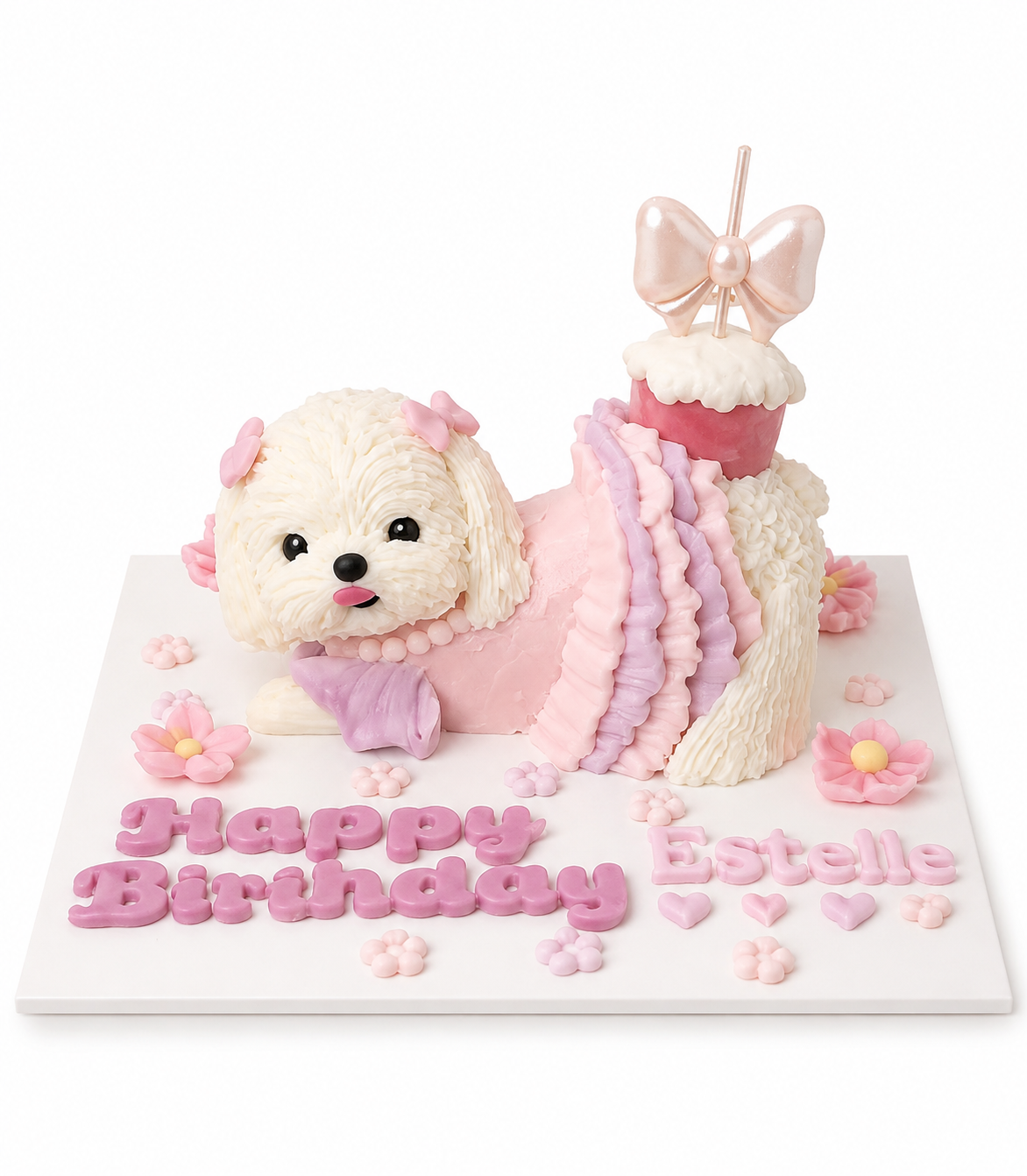Stretching Dog Cake