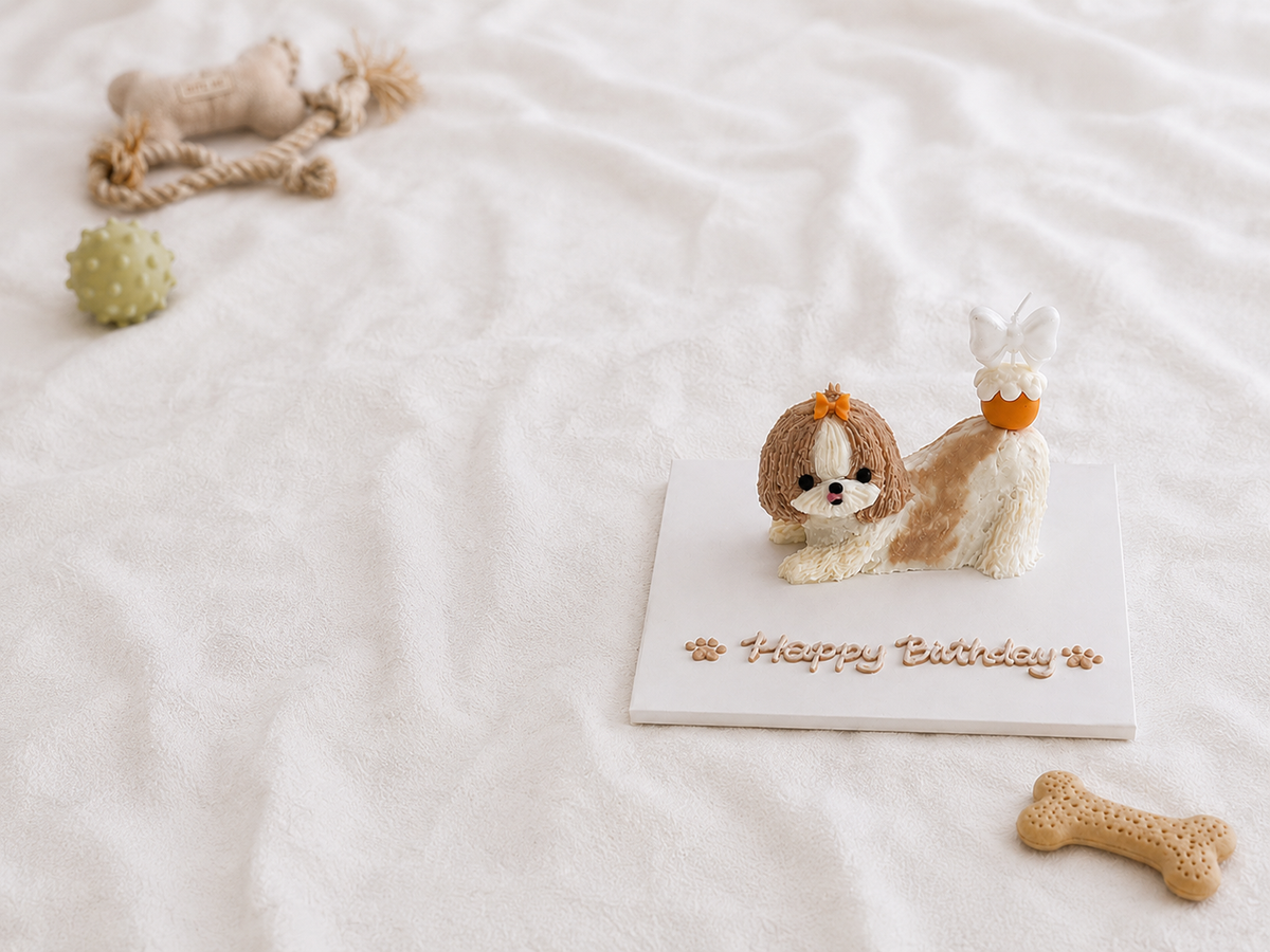 Stretching Dog Cake