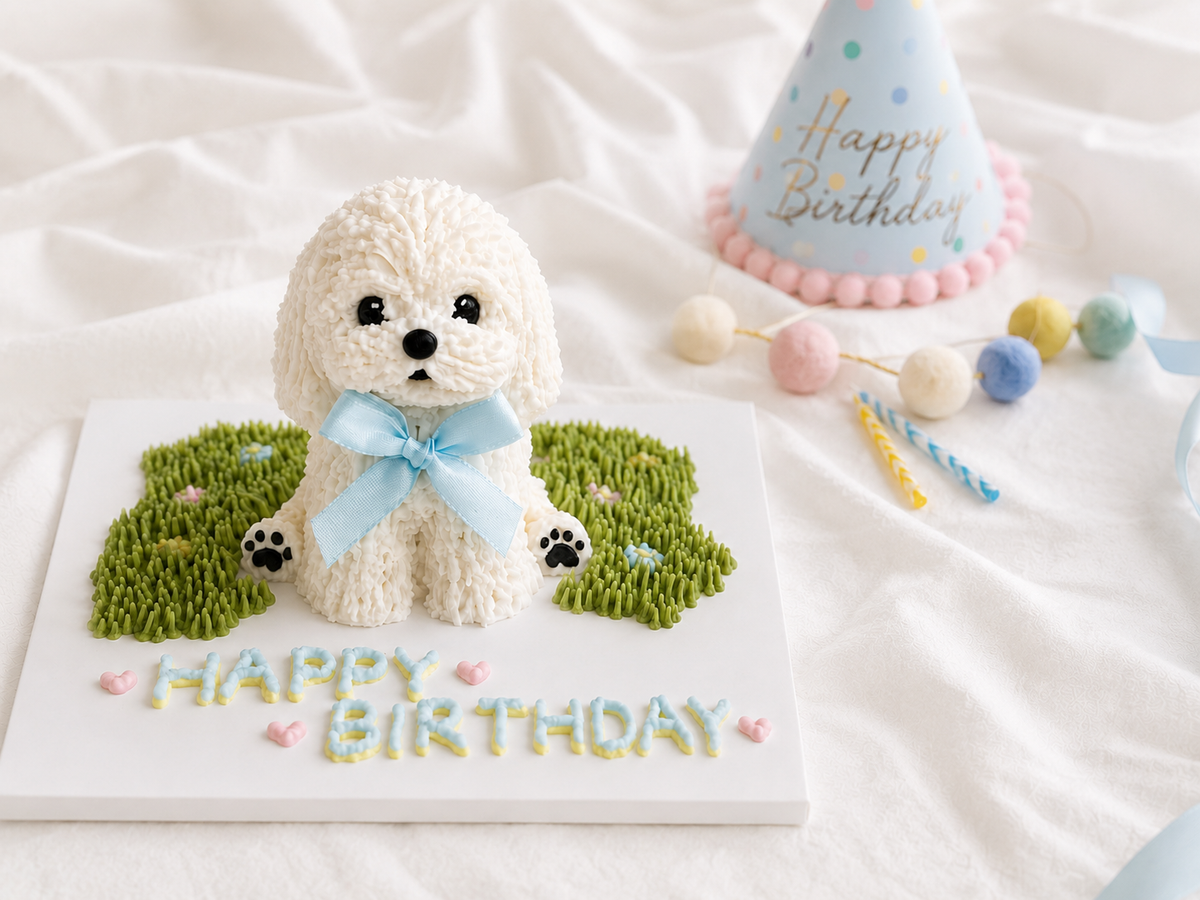 Sitting Full-Body Dog Cake